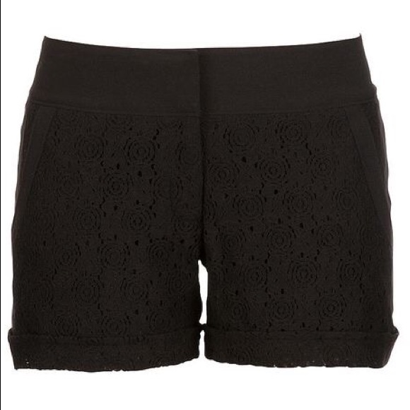Maurices Pants - NWT Maurice’s “I Am Smart” Black Lace Shorts | 7/8